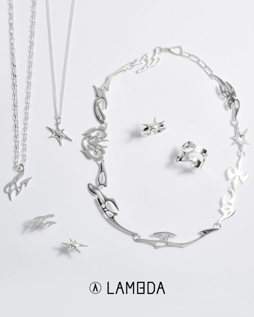 Lambda and Guccimaze Launch Jewelry Collaboration with Sculptural Graphics