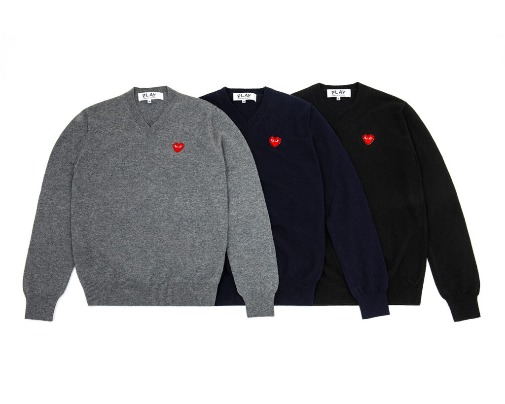 Play Comme Des Garçons Expands Its Rhinestone Series With New Knitwear Launch